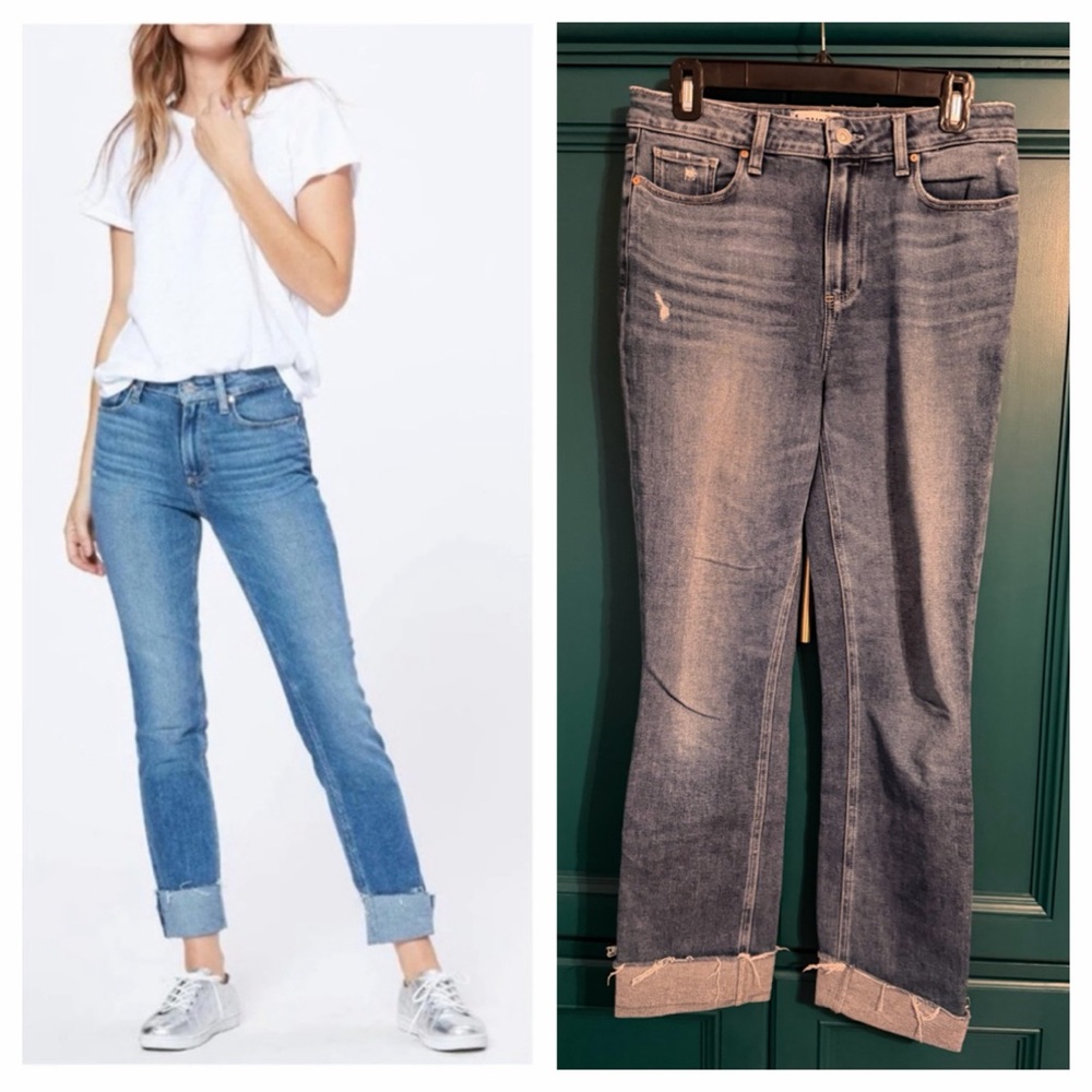 Paige High Rise Cindy Straight Leg Jeans in Tina wash sz 29